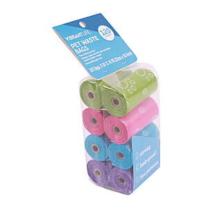 $5.88 FS WMT+ Vibrant Life Fashion Waste Pick up Bags for Dogs, Multicolor, Unscented, 120 Count