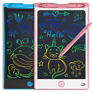 TWO for $4.24 AC AMZ LCD Writing Doodle Tablet for Kids 8.8 Inch, Toys for Girls Boys Drawing Pad for 3 4 5 6 7 Year Old Kid