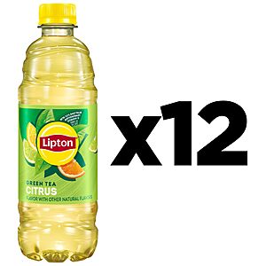 $12.27 S&S Multibuy AMZ: 24 Bottles (2 x 12) Lipton Green Tea Citrus, 16.9 Fl Oz Bottles