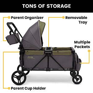$129.27 FS WALMART Jeep Sport All-Terrain Stroller Wagon by Delta Children -
