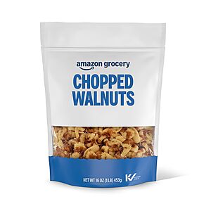 $6.02 S&S Amazon Grocery, Chopped Walnuts, 16 Oz (Previously Happy Belly, Packaging May Vary)  buy 4, save 10%