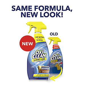 $3.32 Get $2 WALMART Cash FS PLUS OxiClean Laundry Stain Remover Spray, Attacks Tough Dried-In Stains, 21.5 fl oz