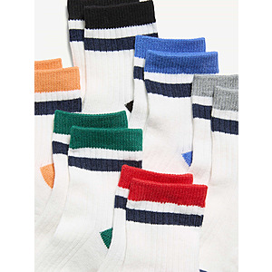 $5 OLD NAVY Pick Up Sizes Newborn to 5T Boya Crew Socks 6-Pack for Toddler & Baby