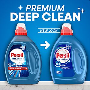 $35.80 or Less S&S $15 off Amz: 4x Persil Original Liquid Laundry Detergent, 66 Loads, 50 Fl Oz | Deep Clean & Care,  Ultra Concentrated