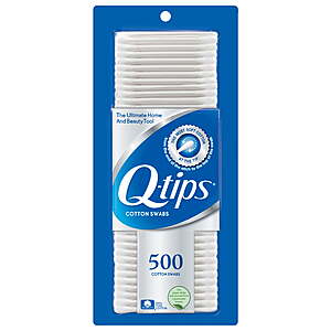 Three  for $11.58 get $4 Walmart Cash: Q-tips Cotton Swabs, Original, For Home, First Aid and Beauty, 100% Cotton, 500 Count
