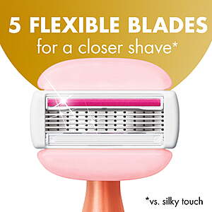 $6.92 FS WALMART +.  get $3 Walmart Cash Lim2  BIC Soleil 5 Glide 5-Blade Disposable Razors, Dorm Essentials for Sensitive Skin, 2-Count