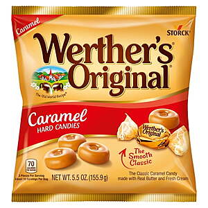 $1.97 Free Walmart Pick Up Werthers Original or Caramel Apple Hard Caramel Candy, 5.5 oz