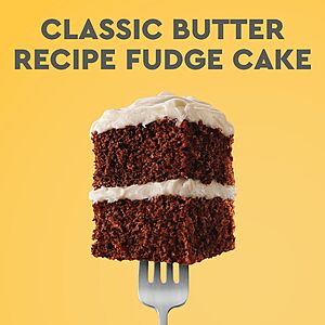 $1.44 S&S Amazon Duncan Hines Butter Recipe Fudge Flavored Cake Mix, 15.25 oz.