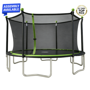 $199 FS WALMART Sportspower BouncePro 14ft Trampoline Meets ASTM Safety Standards, Heavy-Duty Rust-Resistant Steel Frame, UV-Resistant Jump Mat & Safety Net