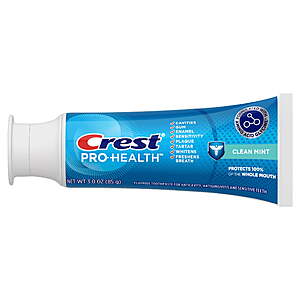 $3 get $2 Walmart Cash Crest Pro Heath Toothpaste 3.0 oz or Pro Health w/Scope 4.3oz $3.62/$2 WMT CASH +more