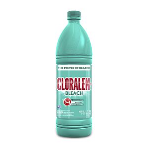 $1.69 S&S AMAZON Cloralen Household Cleaning Liquid Bleach - 32.12 fl oz