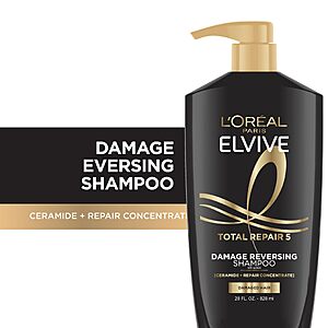 4/$30 S&S get $10 Amazon Credit   28oz PUMP Bottles of  L'Oreal Paris Elvive Total Repair 5 Repairing Conditioner