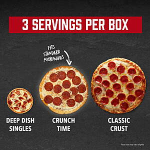 Walmart, $5.74 get $3 Ibotta Rebate Limit 5: Red Baron 14.9 oz Cruchtime Microwave Pizza (Four Cheese or Pepperoni) Free Pick Up or $35 Delivery order