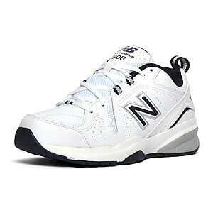$59.99 AMAZON New Balance Men's 608 V5 Casual Comfort Cross Trainer, White/Navy,  size 9, 11 XWide and 12 Wide