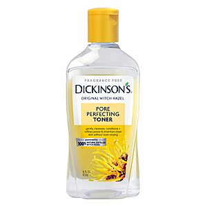 $2.70 S&S CLIP Q Dickinson's Witch Hazel Pore Perfecting Toner | 16 Fl Oz