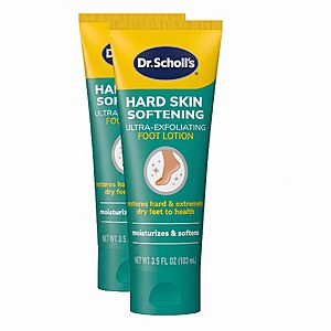 $6.82 or Less S&S AMZ 2 Pack Dr.Scholl's Dry,Flaky Skin Remover Ultra Exfoliating Foot Lotion Cream,Moisturizer with Urea for Rough Dry Cracked Feet,