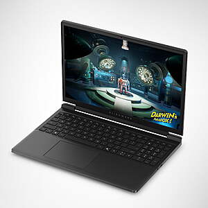 $899 FS WALMART Alienware 15.3" WUXGA 165Hz Gaming Laptop, AMD Ryzen 5 220, NVIDIA GeForce RTX 4050 GDDR6, 16GB DDR5, 512GB SSD, Black, DA15265