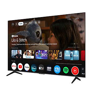 $498 FS WALMART TCL 65" QM51L Series QD-Mini LED QLED 4K UHD HDR Smart Google TV (2026) - TCL AIPQ Processor, Game Accelerator 144