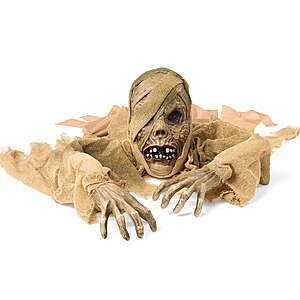 $23ac FS WALMART+ by Joyfy Halloween Groundbreaker Halloween Decorations Mummy Zombie with Sound and Flashing Eyes