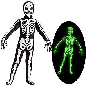 $20 FS Walmart+ by Joyin Joyfy Glow in the Dark Skeleton Costume for Kids, sizes for 3-10 Years of age
