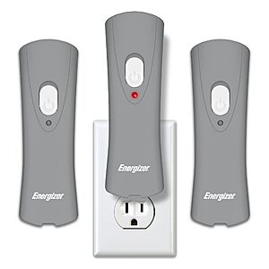 $15.86 Amazon Energizer Auto-On LED Flashlights Rechargeable (3-Pack) for Home Power Failure, Plug in LED Flashlight for Power Outage, Night Light