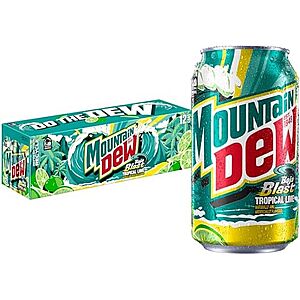 3/$11.99 Mountain Dew Baja Blast 12oz 12cans per pack Multibuy