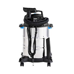 $54.97 FS Walmart HART 8 Gallon Wet/Dry Vacuum, 6 Peak HP Motor, Stainless Steel Tank, Convertible to Blower, On-Board Storage, 17 ft Cleaning Reach