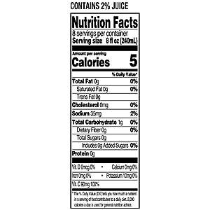 $16.46 Walmart Case of 8: Great Value Zero Sugar Cherry Pomegranate or Zero Cranberry Grape Juice, 64 fl oz