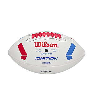 $10 FS WALMART+ or pick up where available Wilson NFL Ignition Junior (8-12 years) Size Football – Red/White/Blue