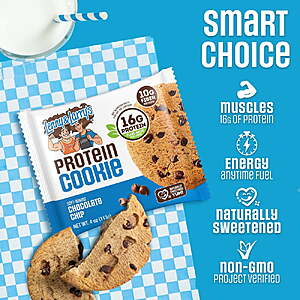 $17.62 all flavors at link Walmart: Lenny & Larry's Protein Cookie, 4 oz, 12 Ct