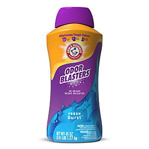 $8.57 get $3.50 Walmart Cash ARM & HAMMER Odor Blasters Laundry Scent Beads Alternative, Fresh Burst Scent, 45 Oz Limit 2