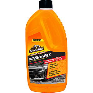 64oz. Armor All Ultra Shine Car Wash and Wax Bottle $5 + Free Pickup or FS Walmart+