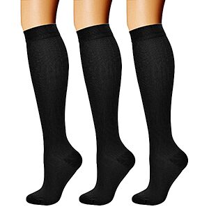 $8.49-9 AMAZON CHARMKING Compression Socks for Women & Men Circulation (3 Pairs) 15-20 mmHg is Best Support for Athletic Running Cycling