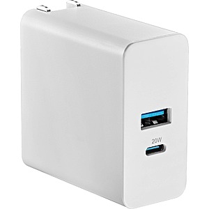 $7 FS Best Buy Rewards or Pick up Insignia™ - 32W Dual Port Wall Charger for iPhone, Samsung Smartphones, Tablets