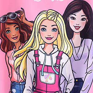$19.98 FS WMT+ or Pick Up Barbie Girls Graphic Sweatshirt Long Sleeve Crewneck Pullover Tops ages 5-12 years Five Designs to choose from