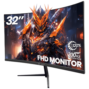 $189.39 FS WALMART by CRUA -- 32" Curved Gaming Monitor -200Hz FHD (1920 *1080P), 120% sRGB, AMD Freesync, HDMI/DP, Wall Mountable