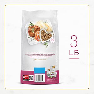 $6.38 S&S CLIP Q Fancy Feast Purina Dry Cat Food Filet Mignon or Chix/Turkey Flavor - 3 lb. Bag