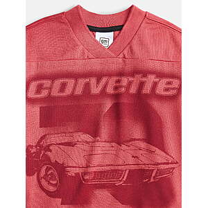 $3.98 FS WALMART+ or PU where avail: Chevy Corvette Toddler Boys V Neck Graphic Jersey with Short Sleeves, Sizes 12M-5T