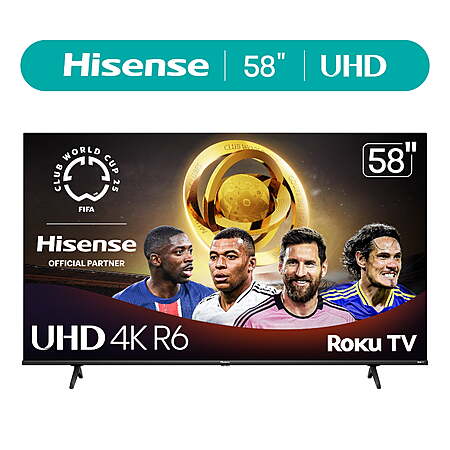 Hisense 58" 4K TV for $214 Shipped!