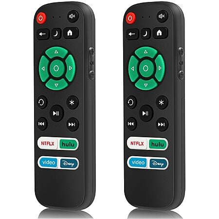 Can't find your remote? 2 Pack Replacement Remote Control Only for Roku TV,  (not for Roku Streaming Box or Stick) $3.49 prime shipped