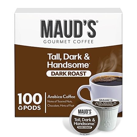 Maud's Dark Roast Coffee Pods, 100ct, Single Serve Pods – $30.15 or LESS S&S 25% off Clip Q YMMV