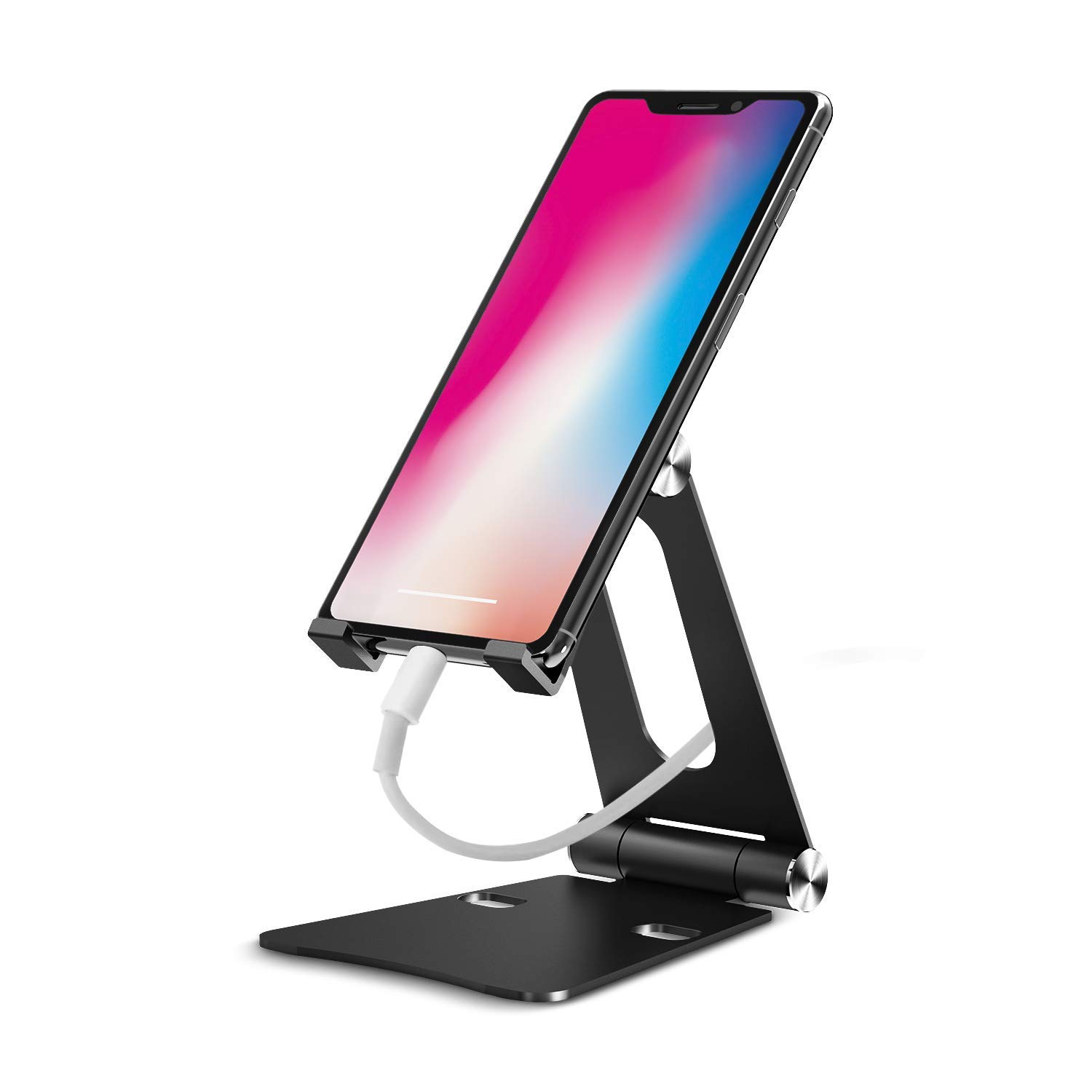 iKsee Adjustable Cell Phone Stand for Android Smartphone, iPhone（Black) $4.94 - Slickdeals.net