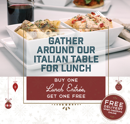Romano's Macaroni Grill Lunch Entree BOGO Today Only (12/4) 11am - 4pm ...