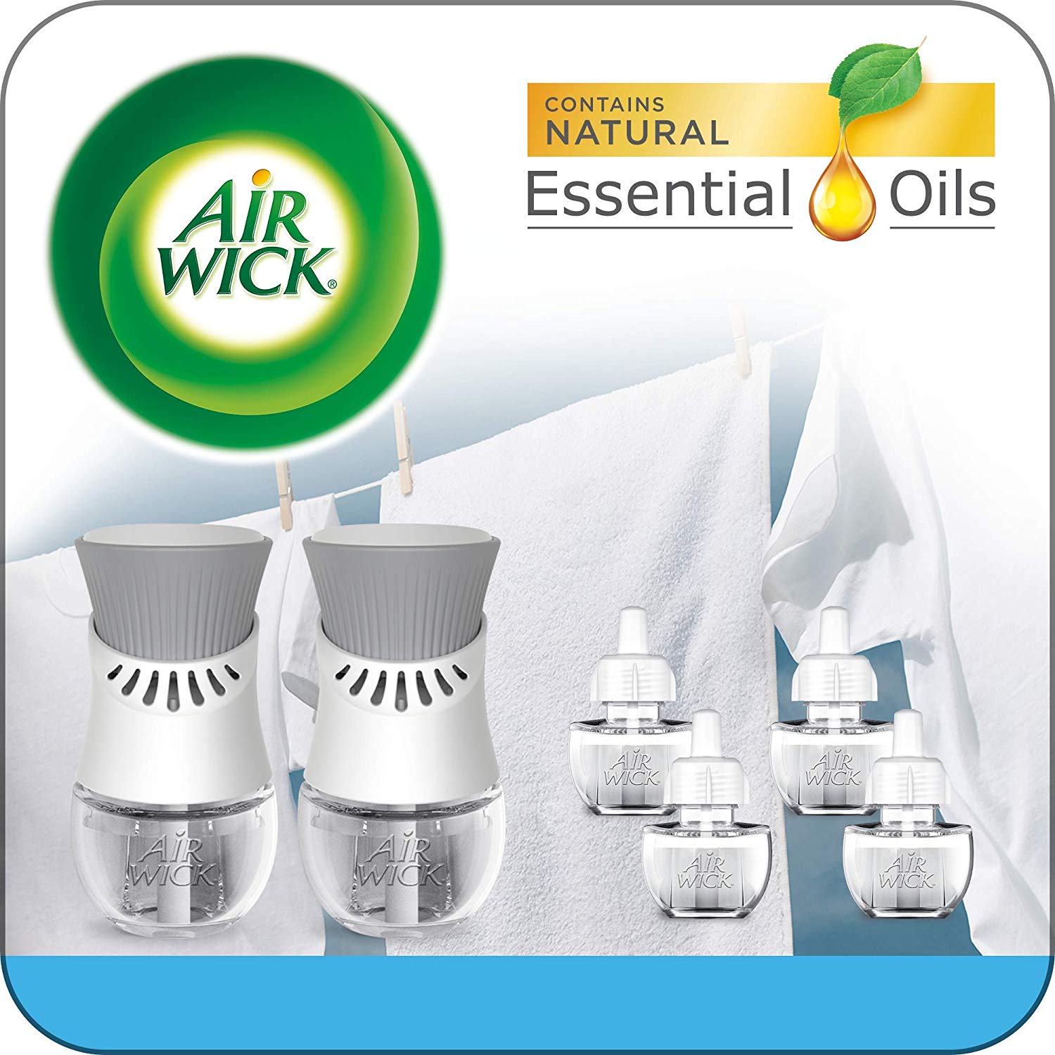         Amazon - Deal of the Day: Air Wick Scented Oil Starter Kit, 2 Warmers + 6 Refills, Fresh Linen - $8.64 w/ S&S + Free... 