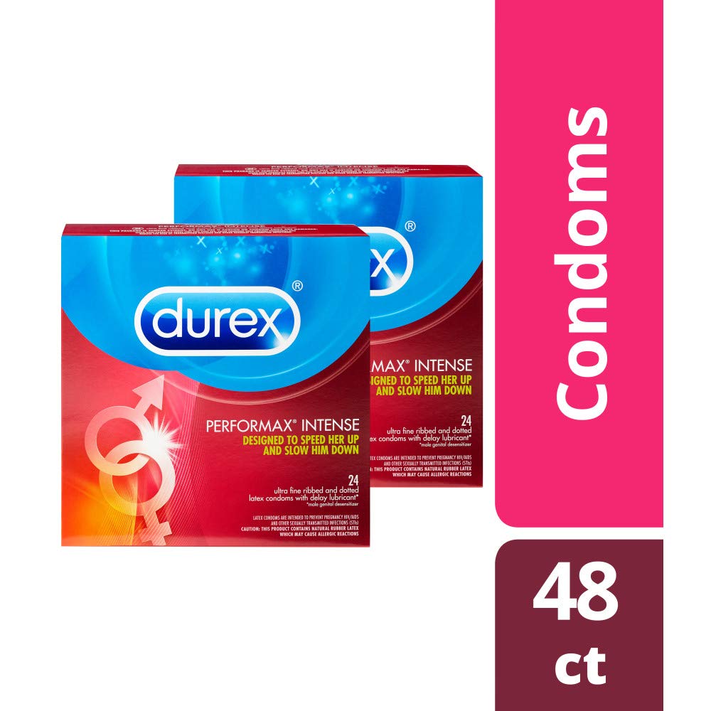 48-Count Durex Performax Intense Natural Latex Condoms $10.95 after $5 Slic...