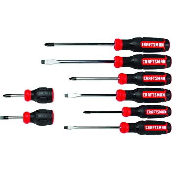CRAFTSMAN Screwdriver Set, Assorted, 8-Piece (CMHT65075) $14.98