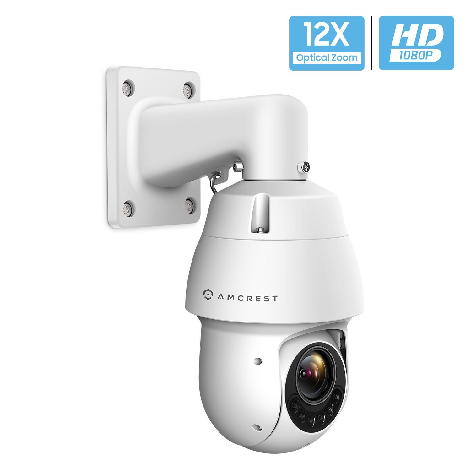 Amcrest Outdoor PTZ POE Camera 12x Optical Zoom 1080P - $197.18 (lightning deal)