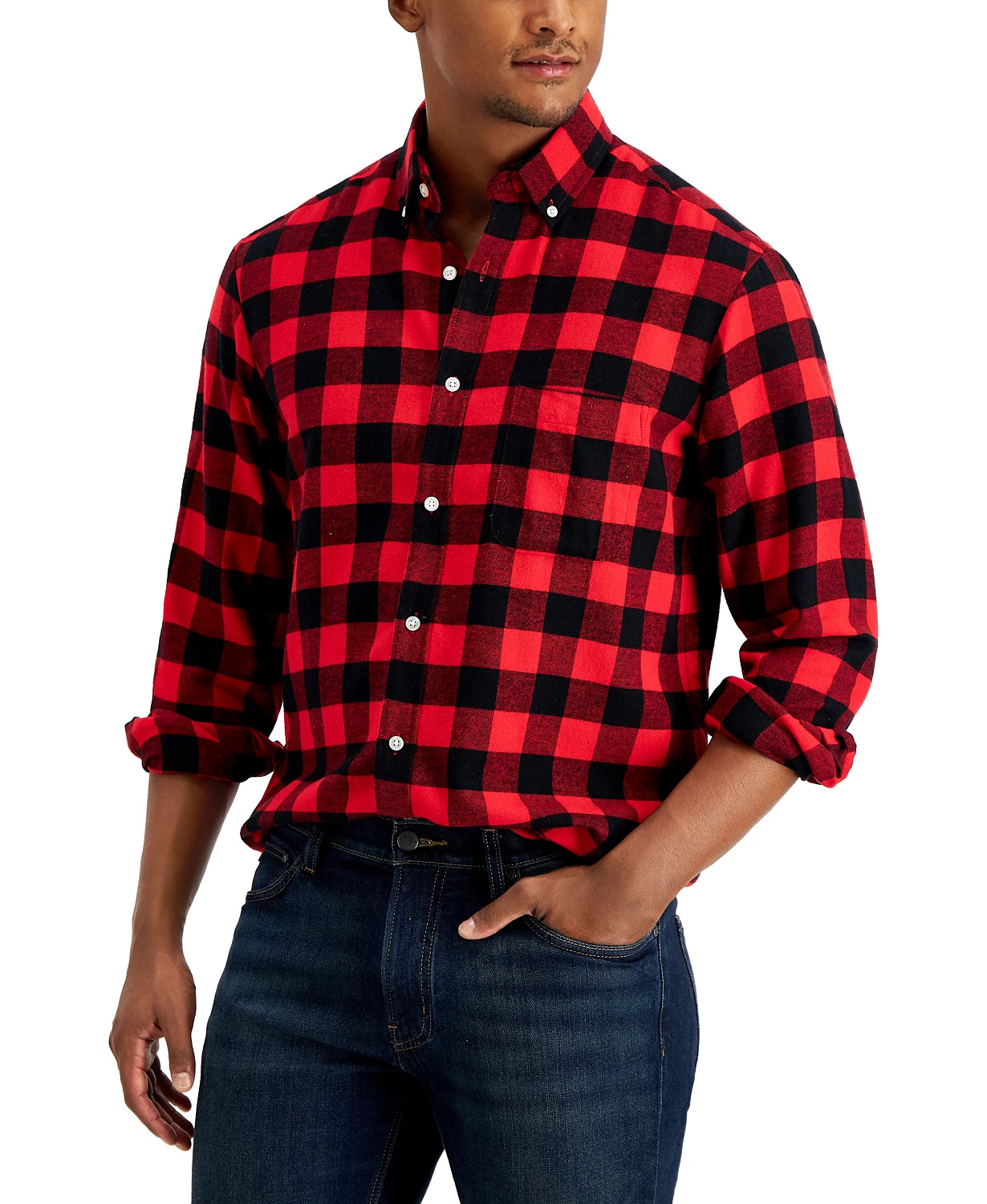 Men's Plaid Flannel Shirt 75% off $9.99
