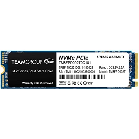 TEAMGROUP MP33 PRO 2TB SLC Cache 3D NAND TLC NVMe 1.3 PCIe Gen3x4 $179.99 at Amazon