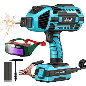 Seesii 110V 120A Portable IGBT Inverter Electric Handheld Welder w/ Goggles $40 & More + Free S&H
